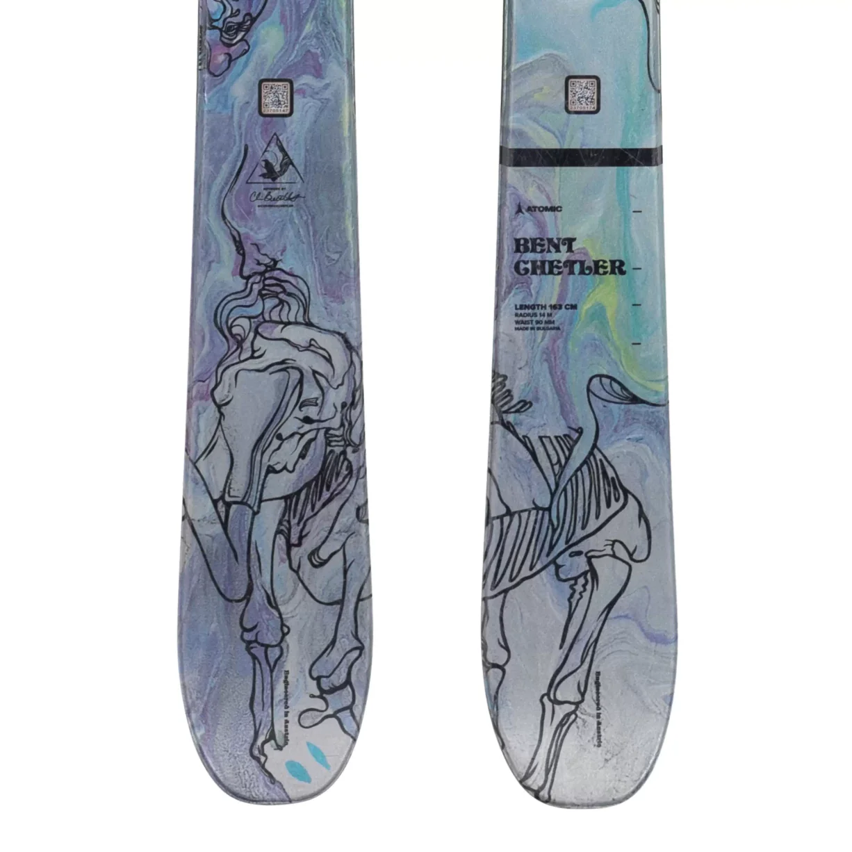 Atomic Bent 90 Skis 2023 w/ Look NX 11 Bindings - 163cm - Image 4