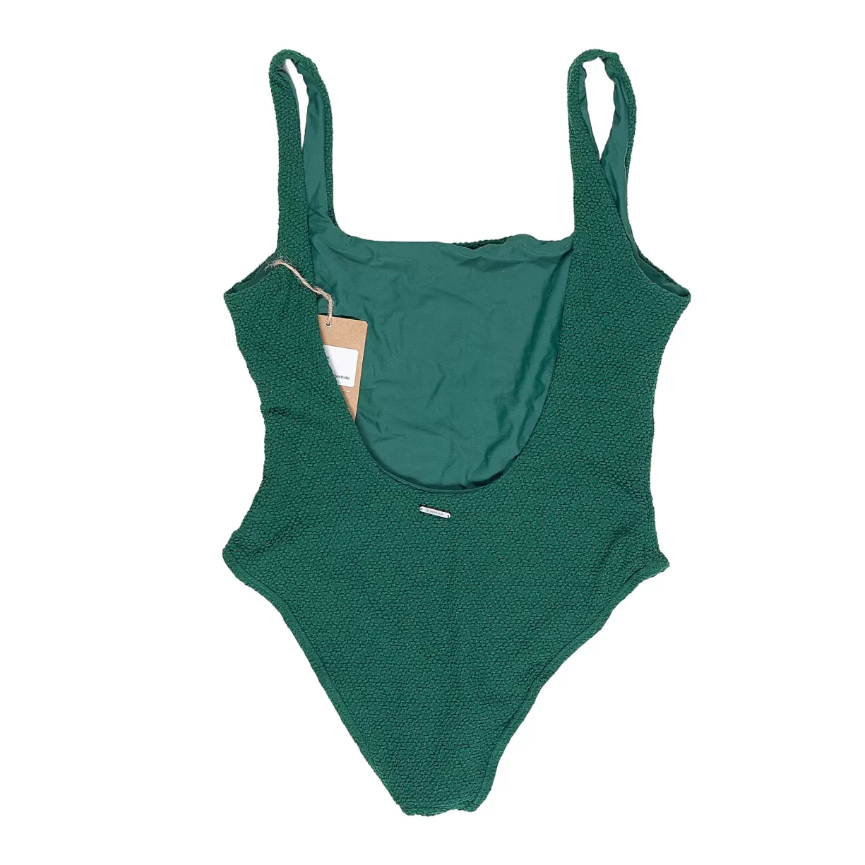 Berlook One-Piece Textured Open Back Swimsuit - Women's - Image 2