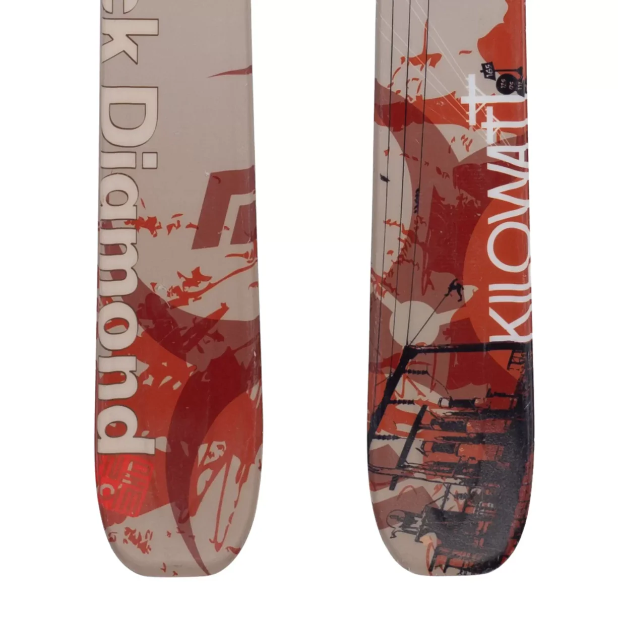 Black Diamond Kilowatt Skis 2009 w/ Fritschi Diamir Freeride Plus Touring Bindings - 165cm - Image 4