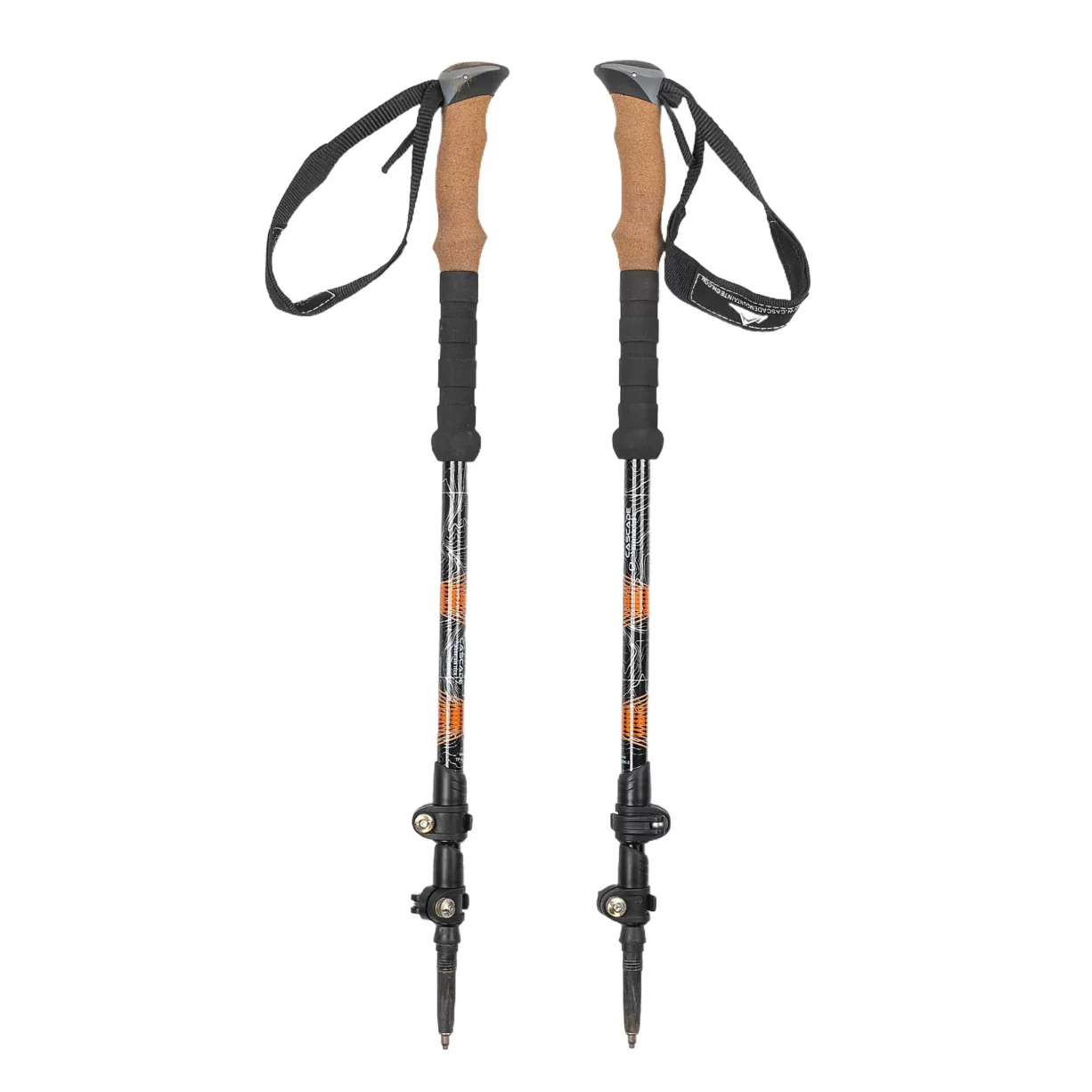 Cascade Mountain Tech Aluminum Quick Lock Poles Trekking (Cork Grip) - Image 2