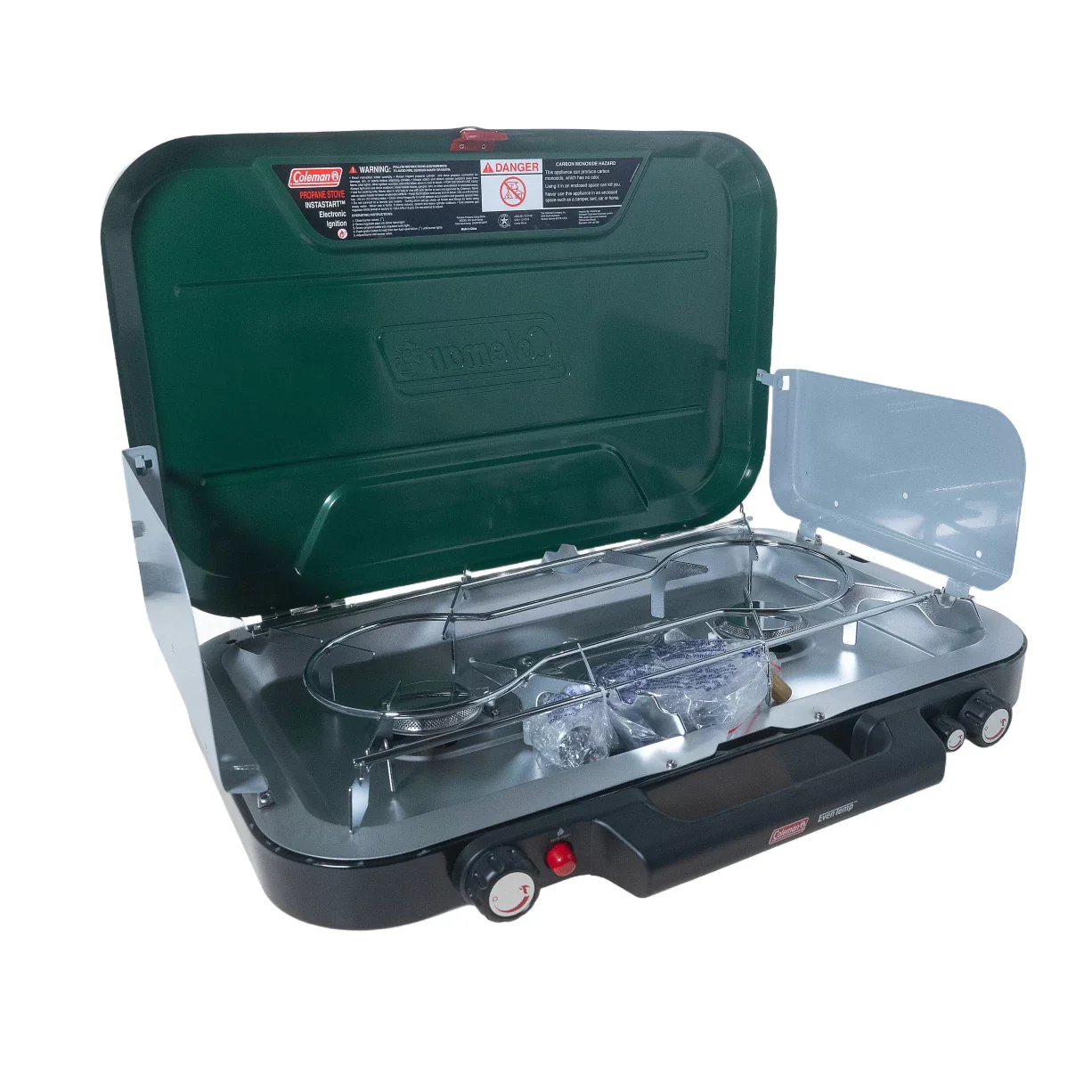 Coleman Even-Temp Propane Gas 3 Burner Camping Stove - Image 2