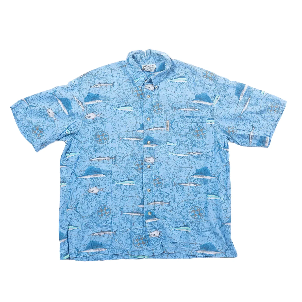 Columbia River Lodge Button-Down Short-Sleeve Shirt - Men's