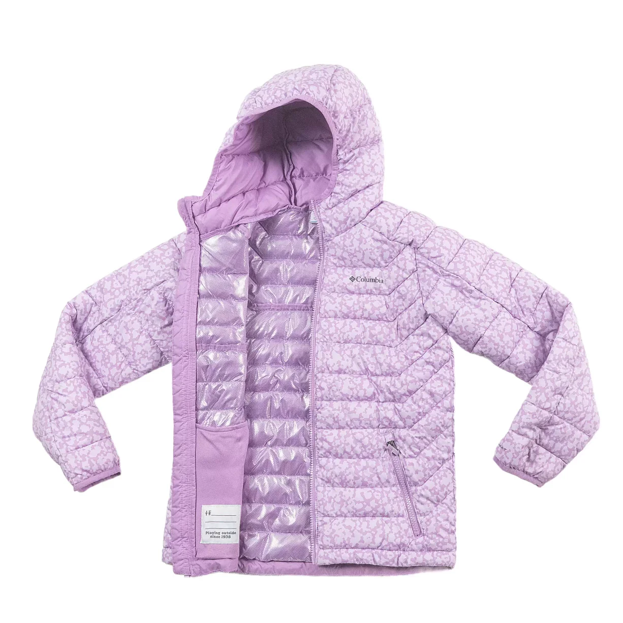 Columbia White Out Printed Hooded Jacket - Kids' - Image 2