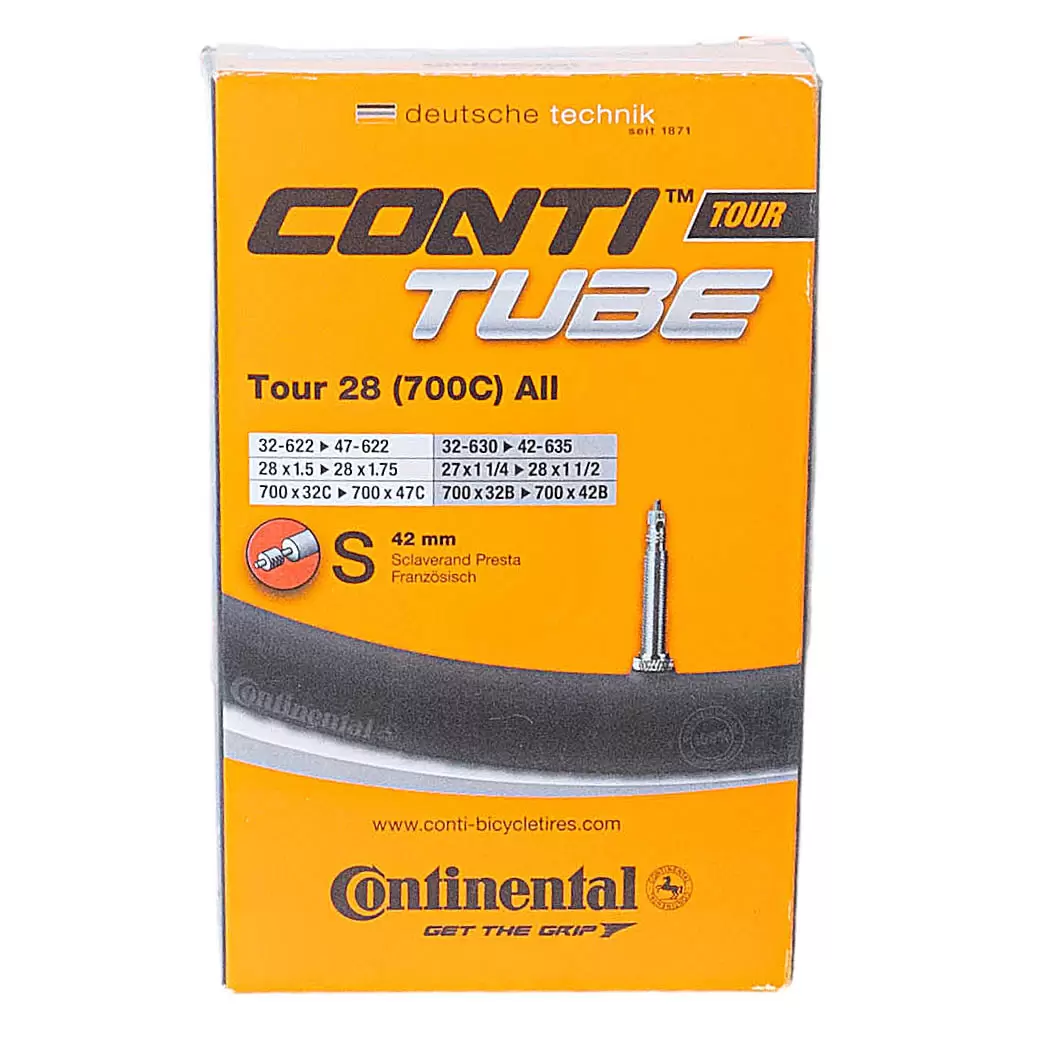 Continental Contitube Tour 28 Presta Valve Bike Tube
