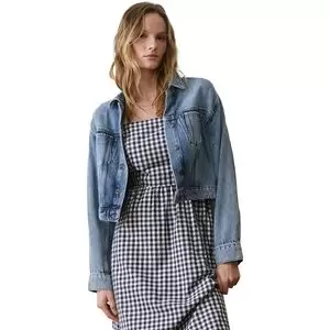 Marine Layer Cropped Denim Jacket