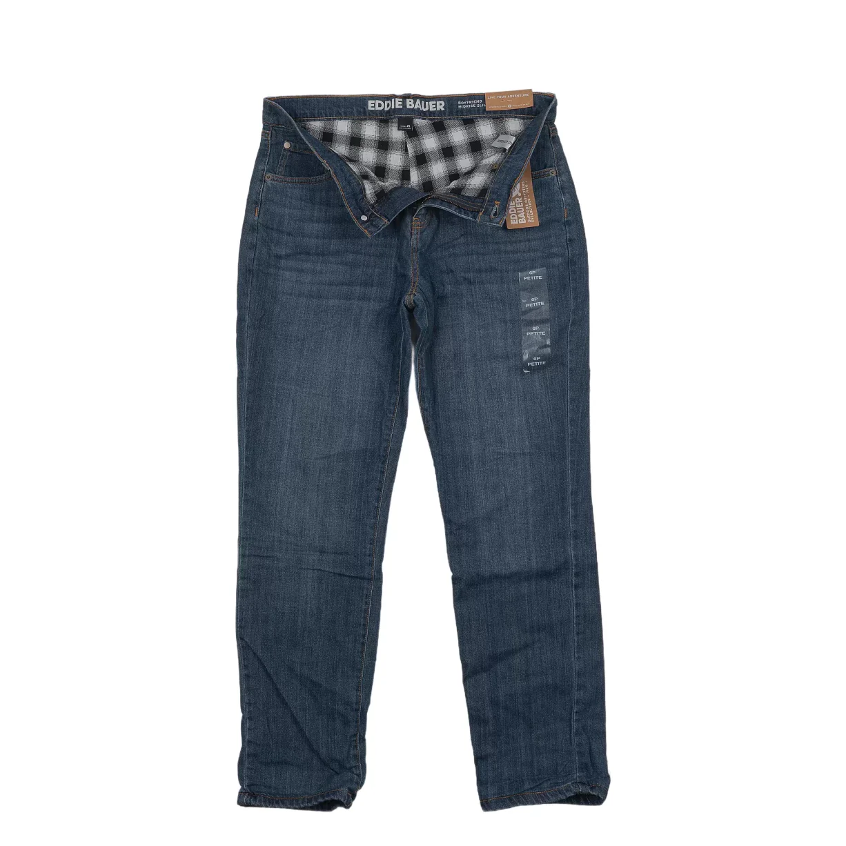 Eddie Bauer Boyfriend Flannel-Lined Jeans - Women's - Image 2