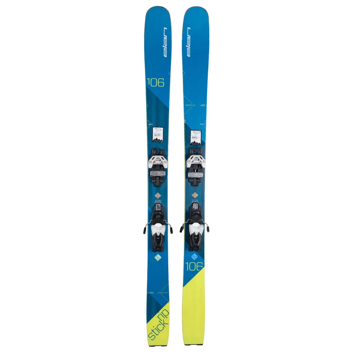 Elan Ripstick 106 Skis 2018 w/ Attack 11 Demo Bindings - 174cm