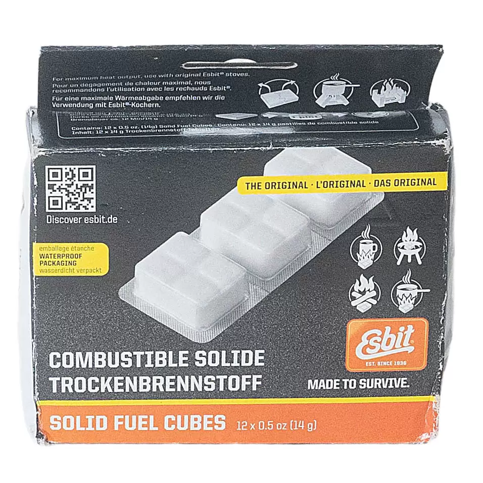 Esbit Solid Fuel Tablet 0.5 oz 12 pk