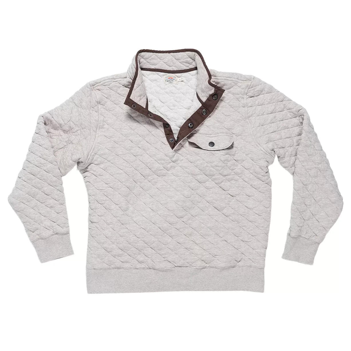 Faherty Epic Quilted Fleece Pullover - Men's - Image 2