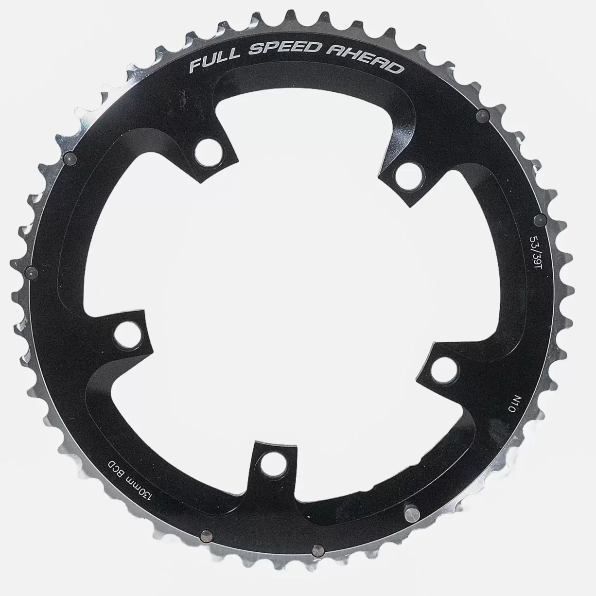 FSA Super Road Chainring - 53t - 130 - BCD 5-Bolt - N10 - 10 Speed