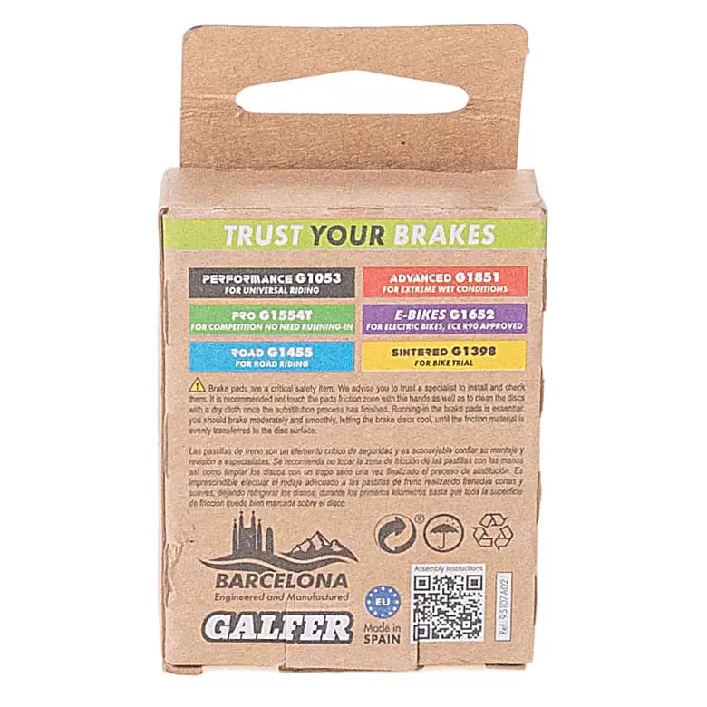 Galfer Performance G1053 Bike Pads - Image 2