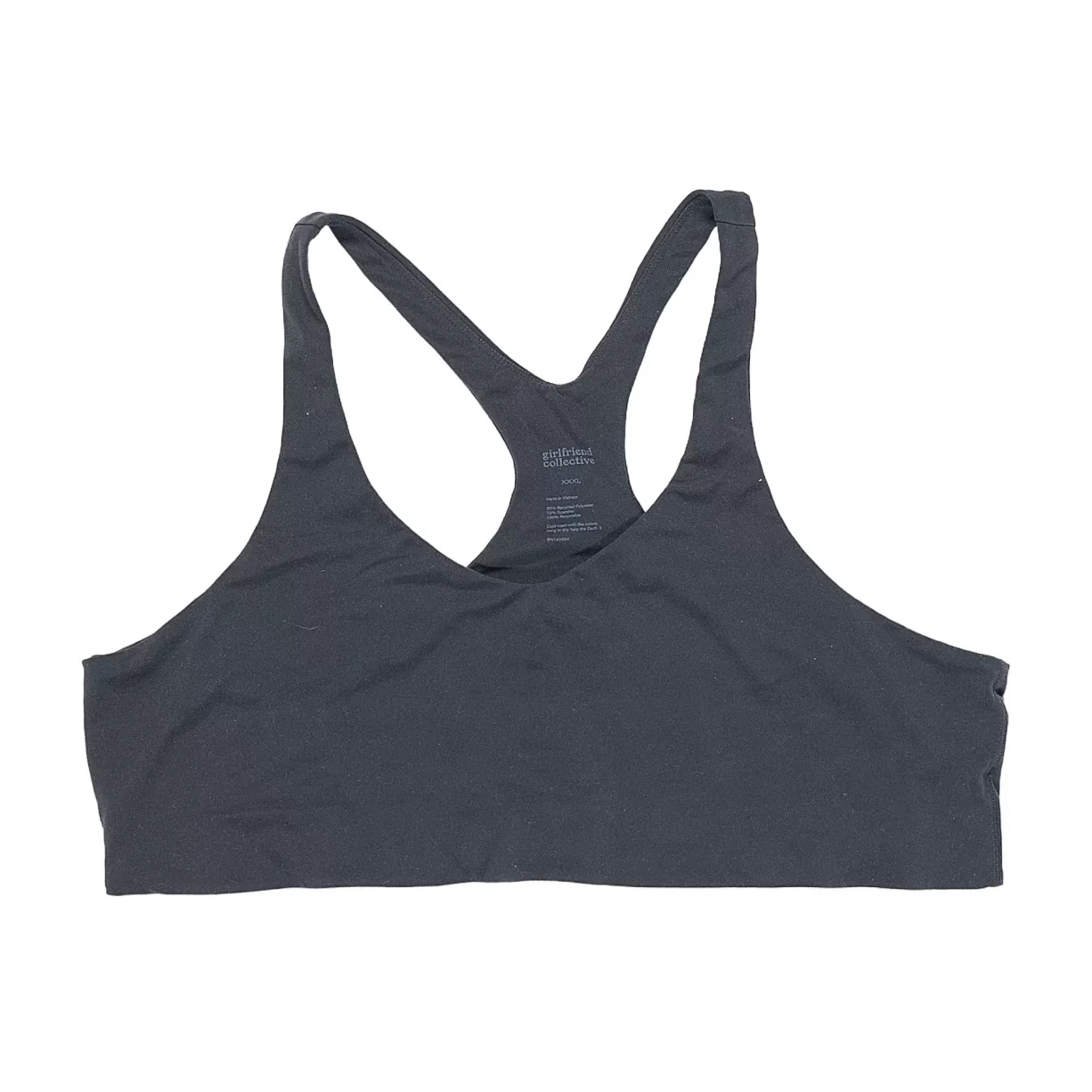 Girlfriend Collective Black Paloma Racerback Bra - Women's