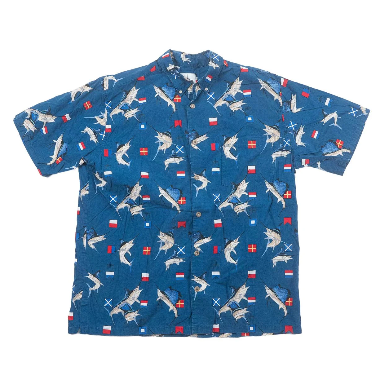 Guy Harvey Button-Down Short-Sleeve Shirt - Men's