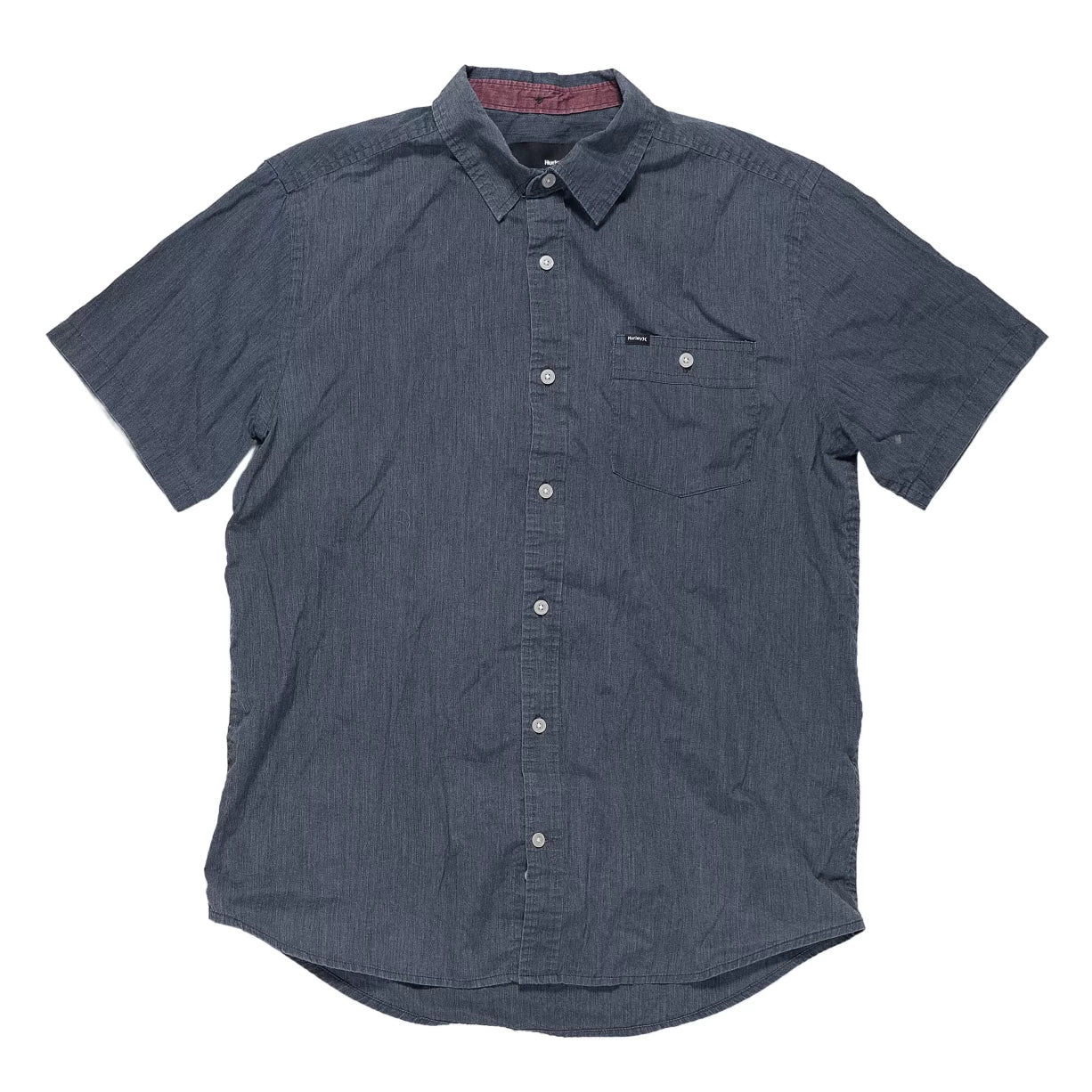 Hurley Ascenso Solid Short Sleeve Woven Shirt - Men's