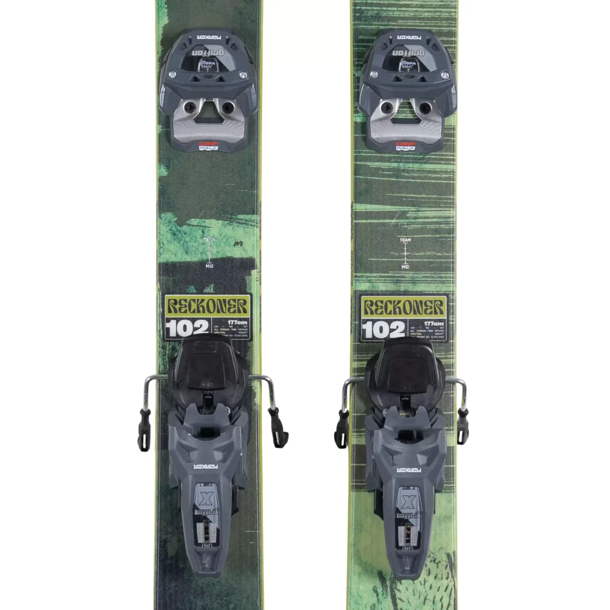 K2 Reckoner 102 Skis 2026 w/ Marker Griffon X MWerks 13 Bindings - 177cm - Image 2
