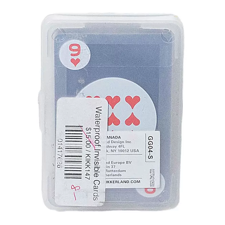 Kikkerland Invisible Playing Cards - Image 2