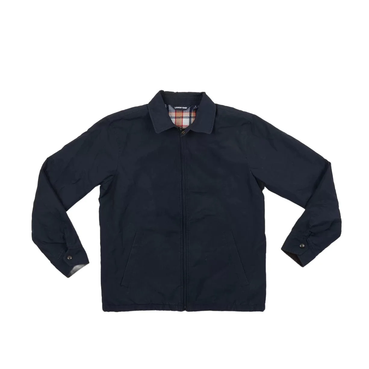 Lands' End Collared Zip Jacket - Men's
