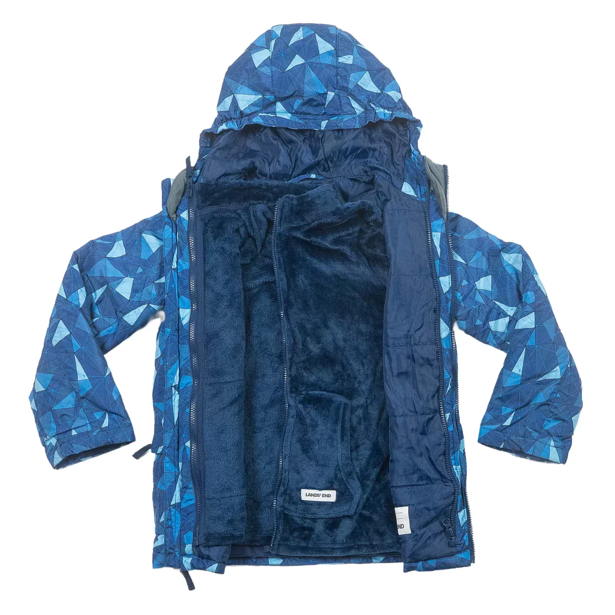 Lands' End Water Resistant Insulated 3-in-1 Jacket - Kids' - Image 3