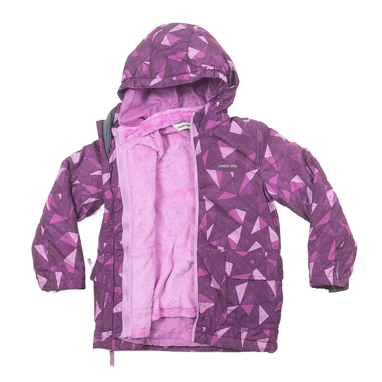 Lands' End Water Resistant Insulated 3-in-1 Jacket - Kids' - Image 2