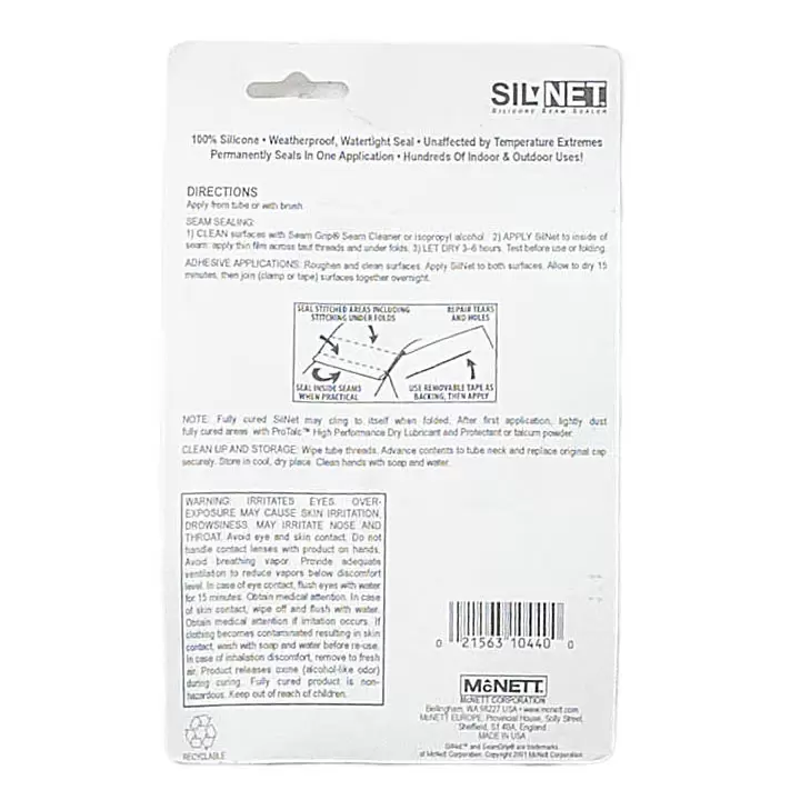 McNett SilNet Silicone Seam Sealer - Image 2