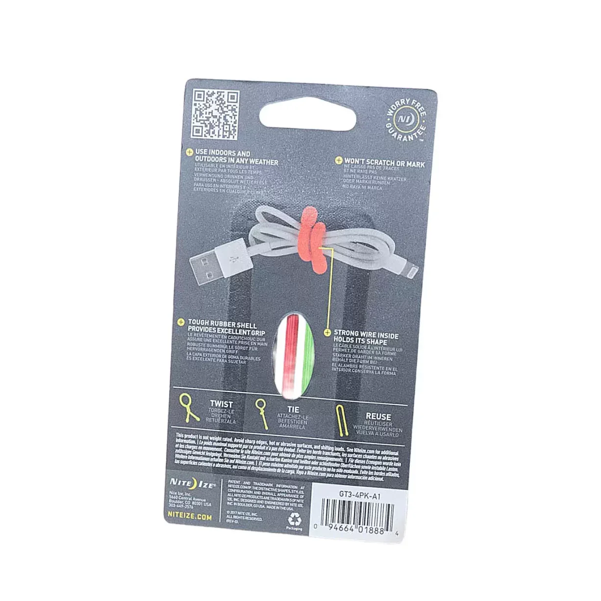 Nite Ize Gear Tie Reusable Rubber Twist Tie - Image 2
