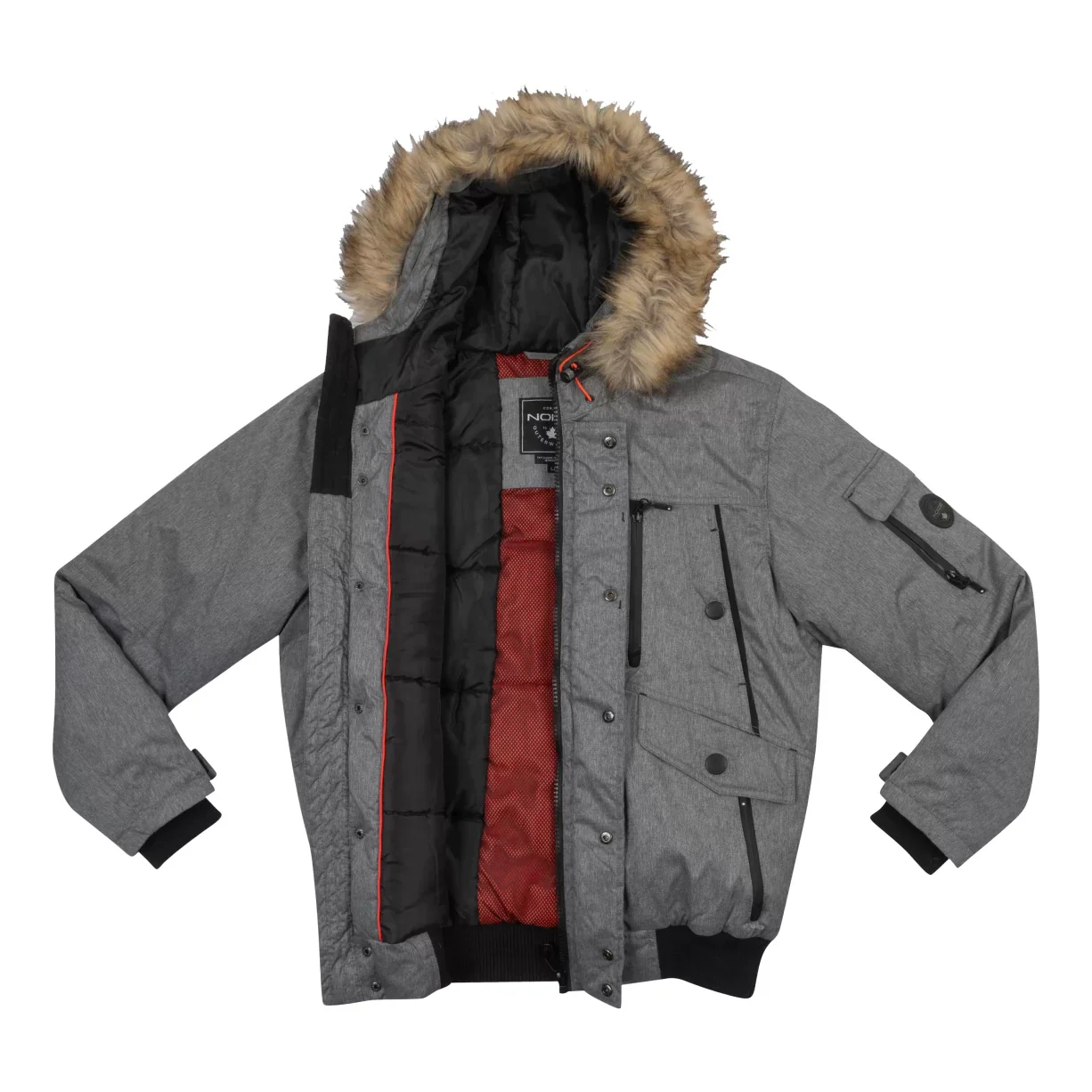 Noize Faux Fur Hooded Bomber Jacket - Women's - Image 2