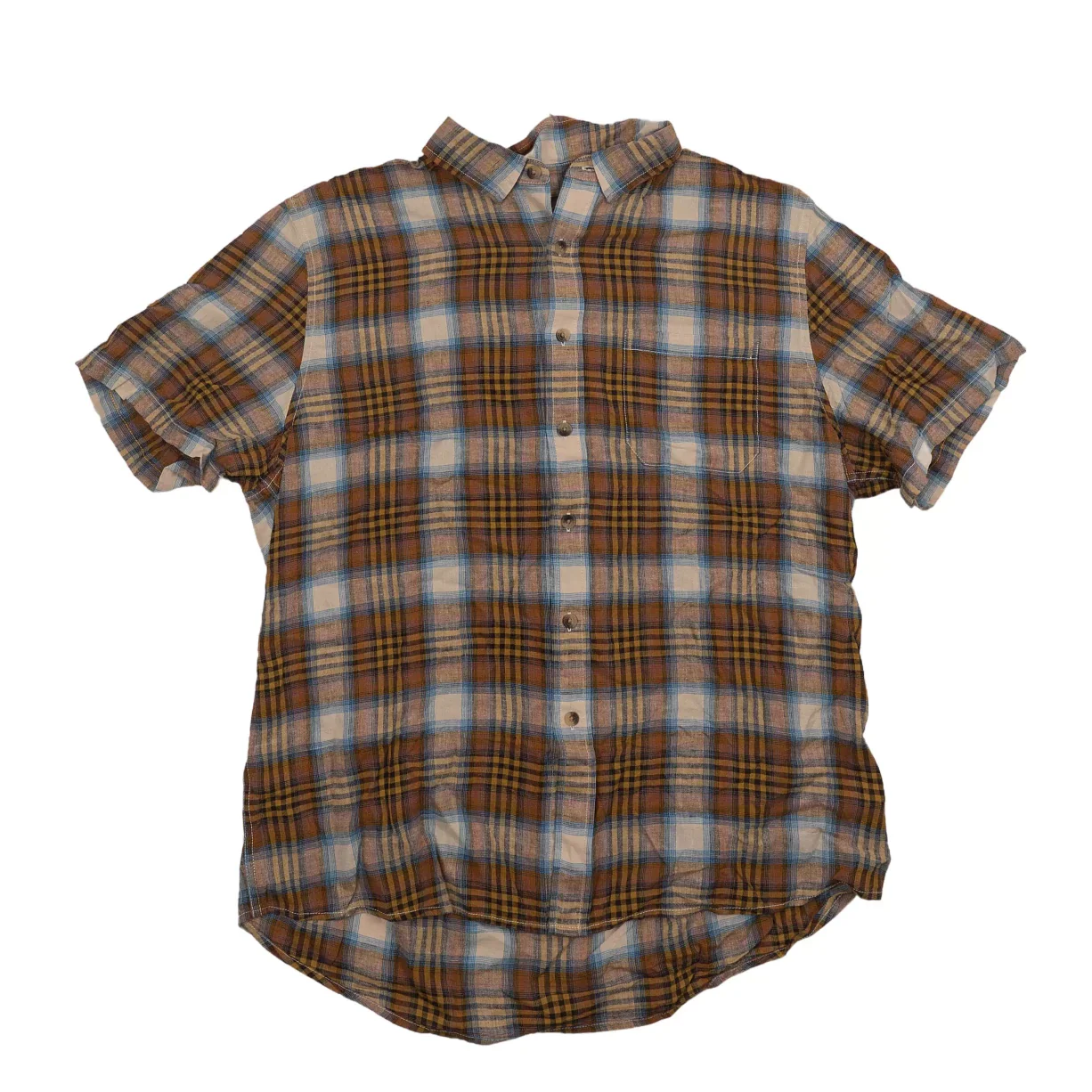 Pendleton Short Sleeve Plaid Shoreline Linen Shirt - Men's