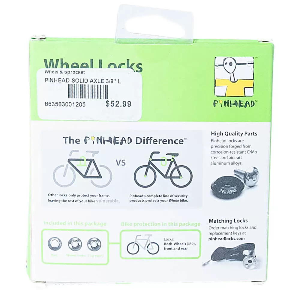Pinhead Wheel Locks Solid Axle M9 - Image 2