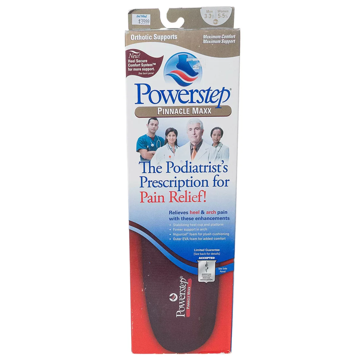 PowerStep Pinnacle Maxx Insole