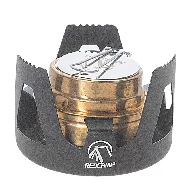 REDCAMP Mini Alcohol Stove with Aluminium Stand for Backpacking