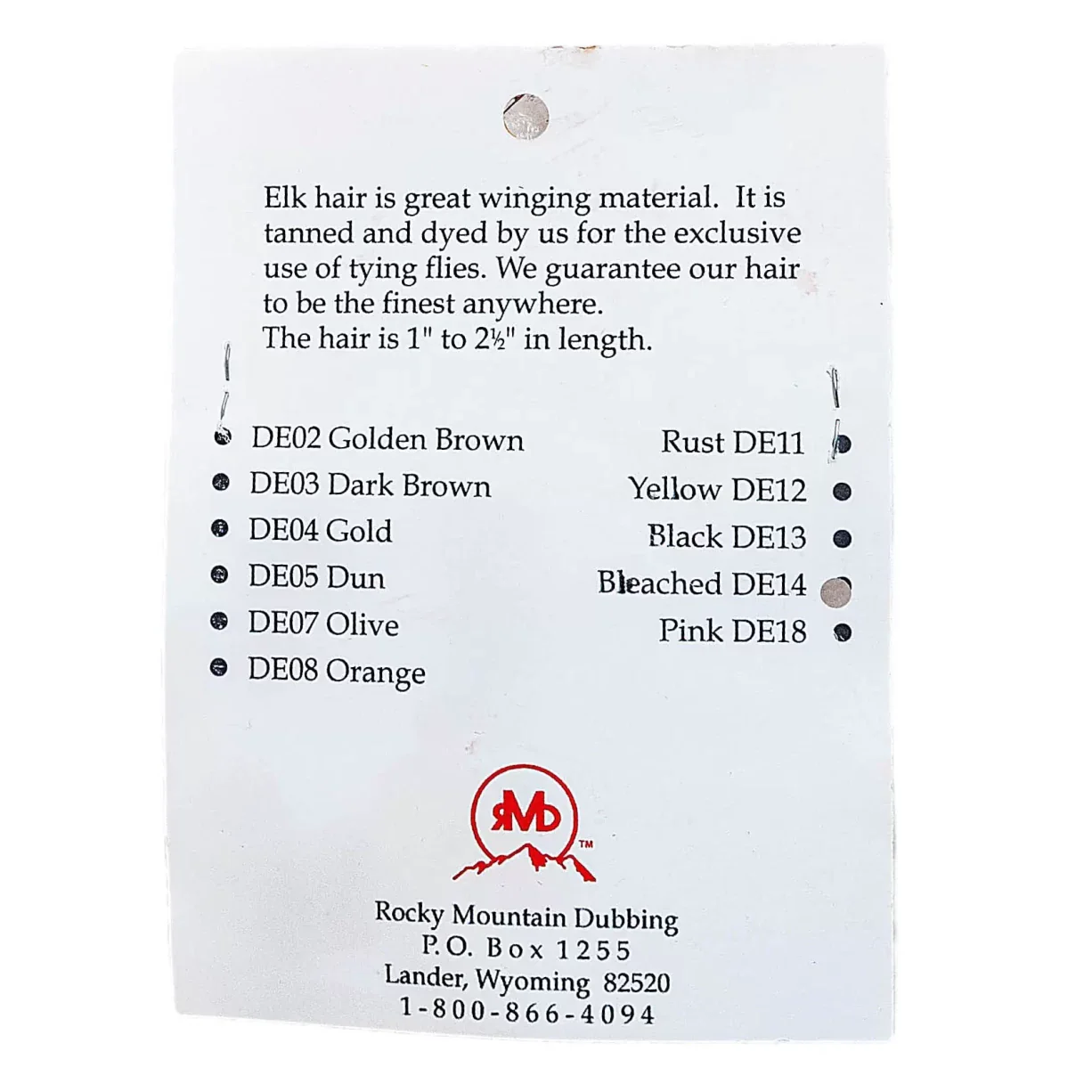 Rocky Mountain Dubbing Dyed Elk - Image 2