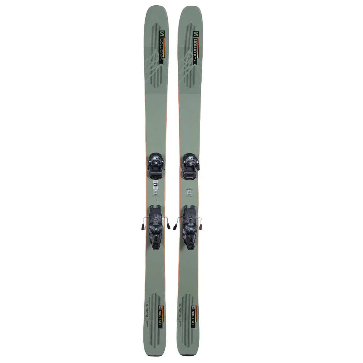 Salomon QST 106 Skis 2022 w/ Salomon Warden 13 Bindings - 188cm