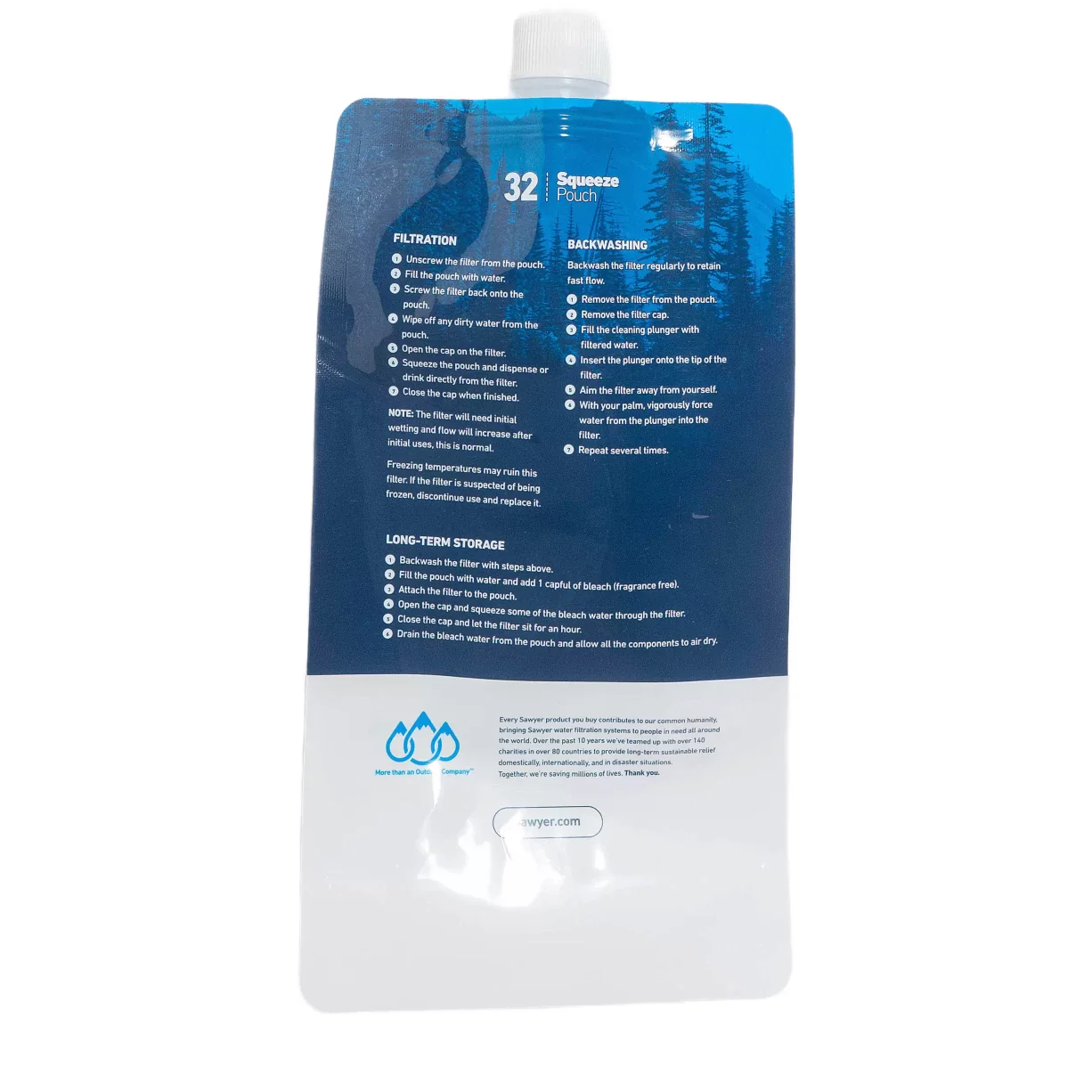 Sawyer 32oz Squeezable Water Pouch - Image 2