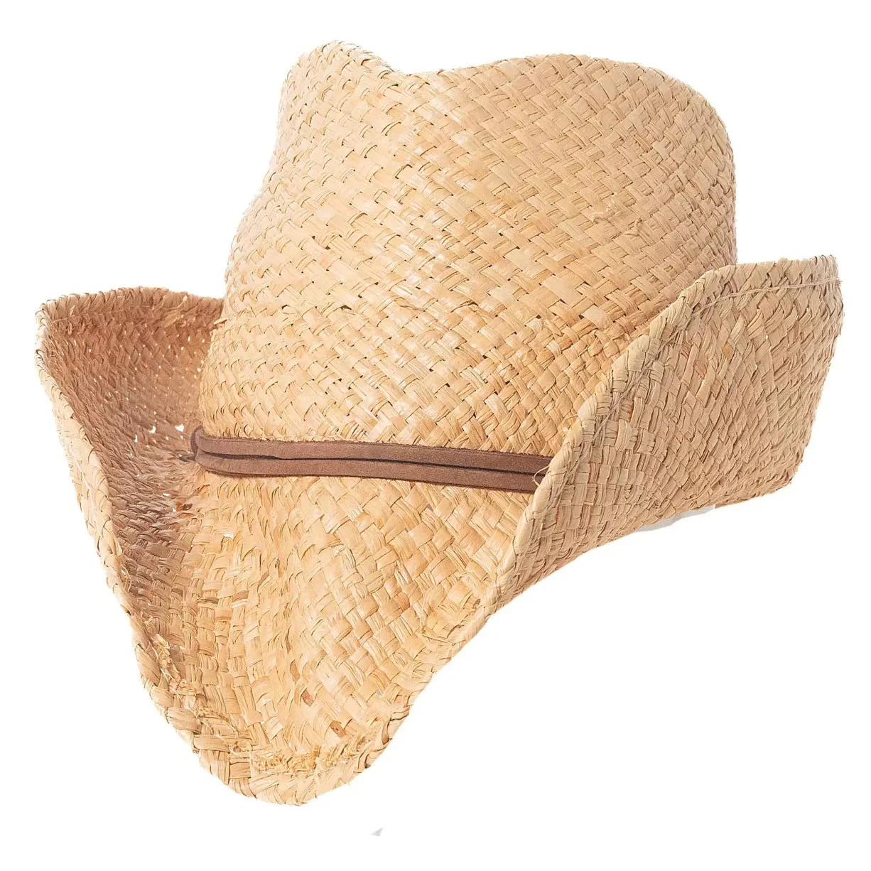 Scala Grand Turk Raffia Straw Fedora Hat - Women's