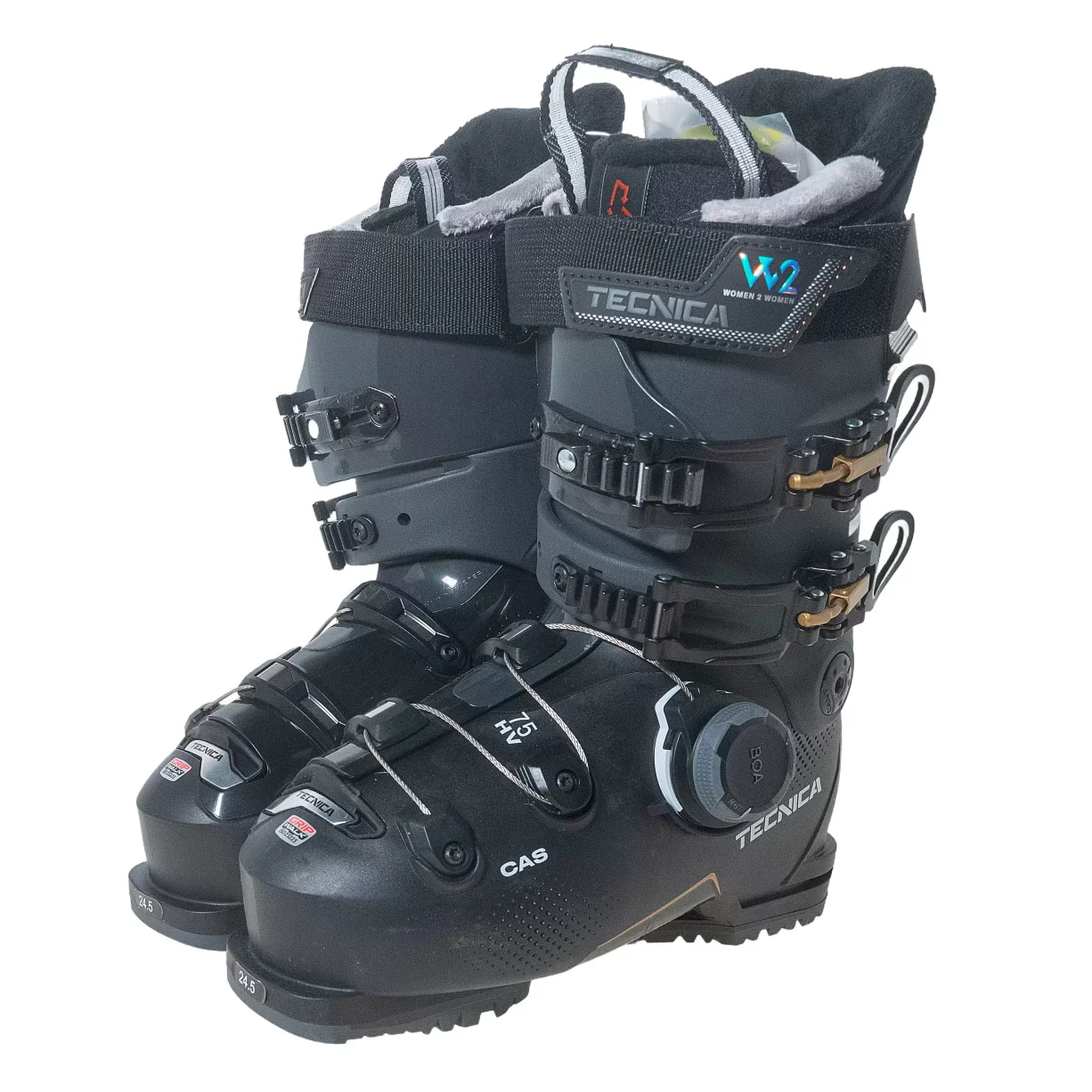 Tecnica Mach BOA W 75 HV Ski Boot - Women's / 24.5 - Image 2