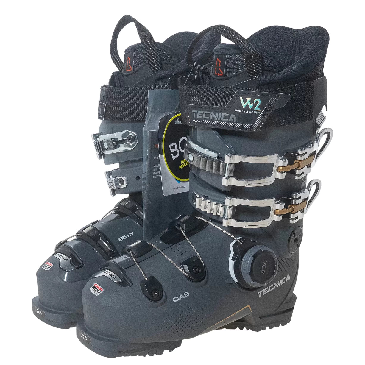 Tecnica Mach BOA W 85 HV RT Ski Boot - Women's / 24.5 - Image 2