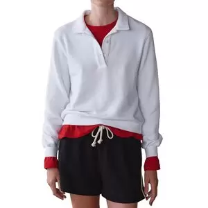 Donni The Eco-Terry Polo Sweatshirt