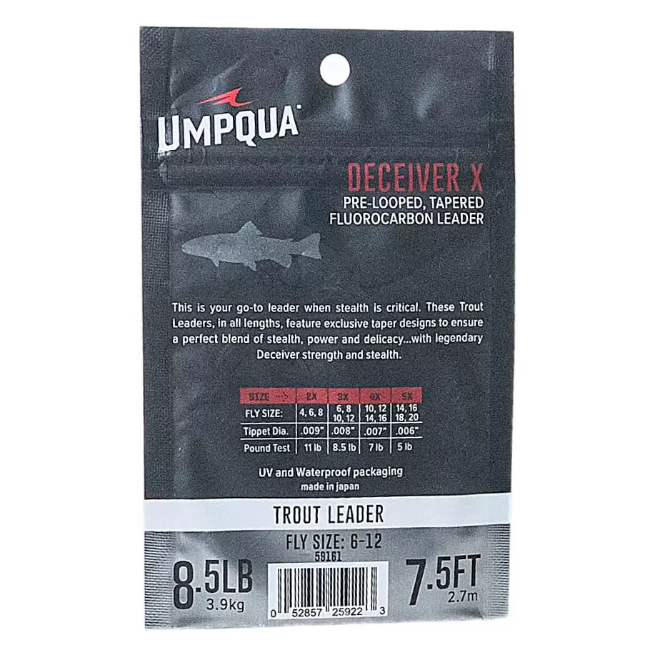 Umpqua Deceiver X Fluorocarbon 7.5' Leader - Image 2