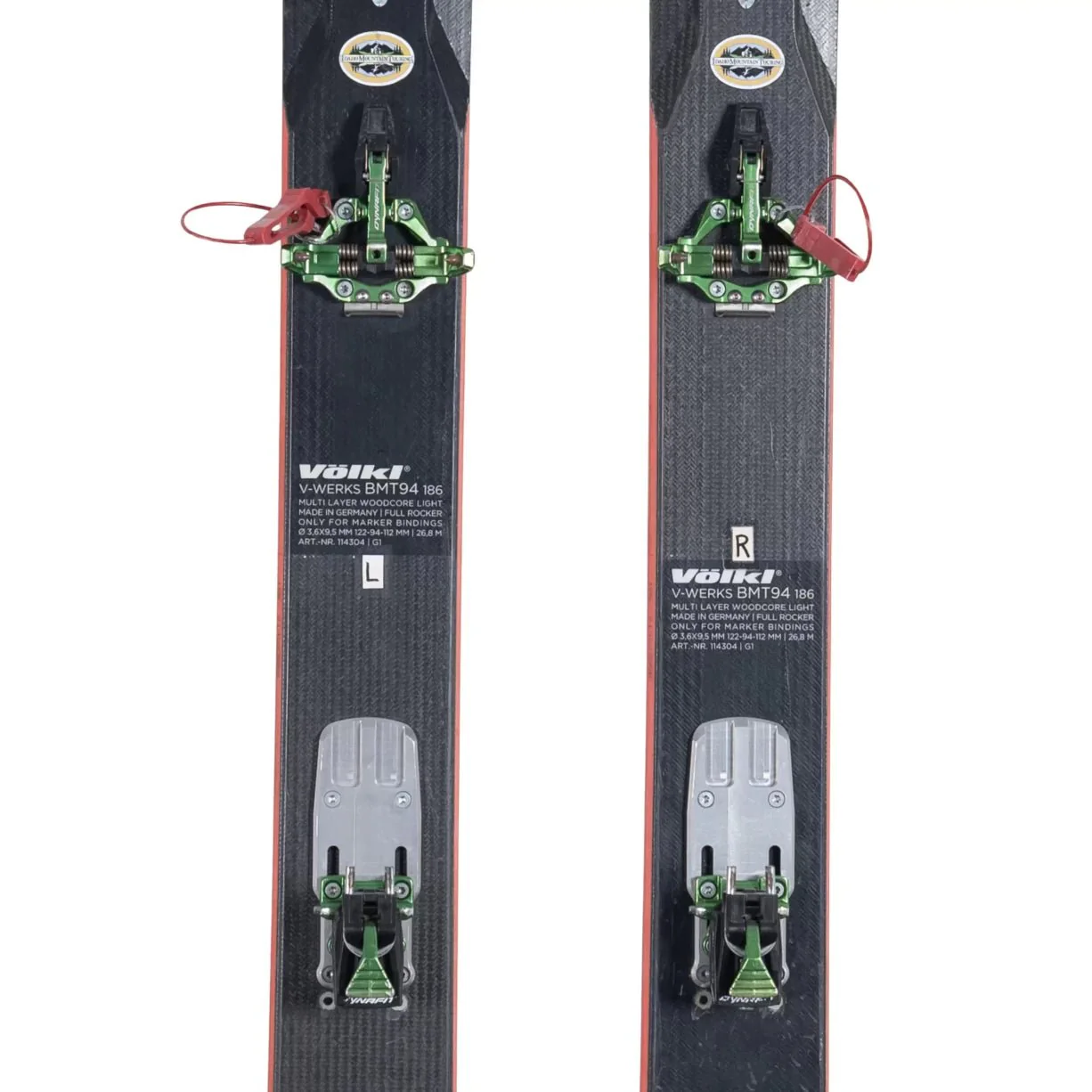 Volkl V-Werks BMT 94 Skis 2016 with Dynafit Superlite Bindings - Image 2